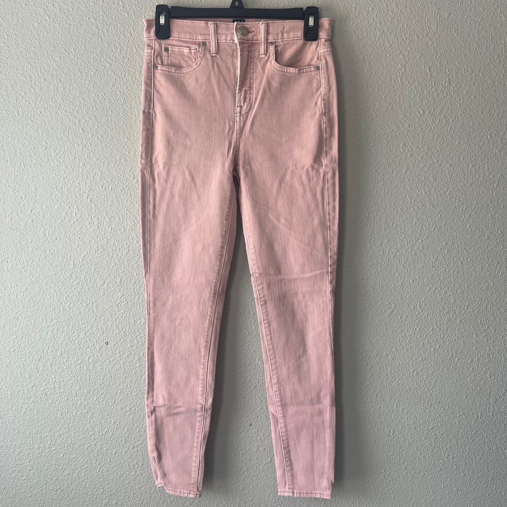 Gap Denim True Skinny Jeans High Rise Pink Womens Size 24/0